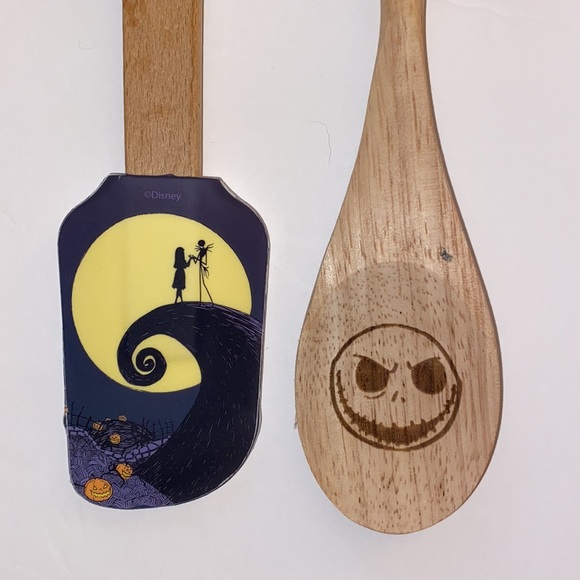 Disney Other - NWT DISNEY Nightmare Before Christmas silicon spatula and wooden spoon set.